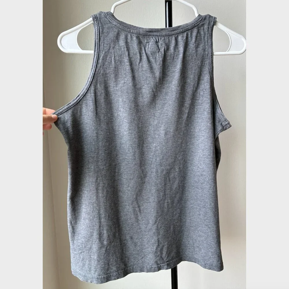 Pact Gray Cotton Tank Top - Size S - Picture 7 of 9